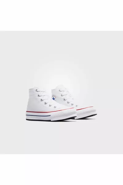 Chuck Taylor All Star Eva Lift Платнена платформа Детски бели маратонки