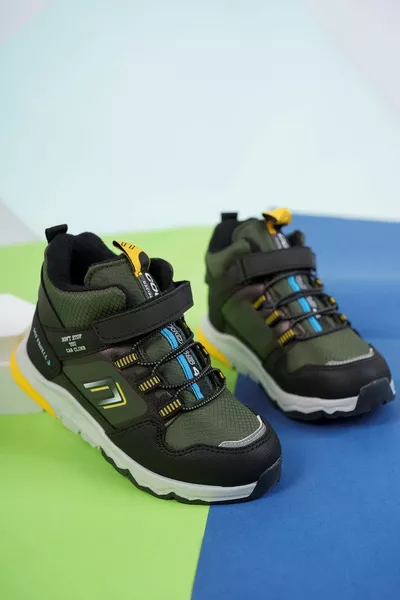 Velcro Khaki Детские спортивные ботинки