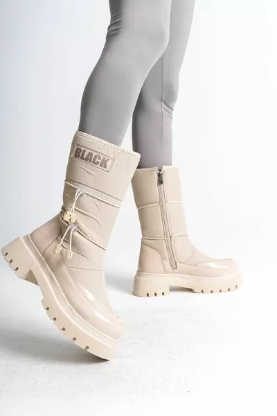 مرونة سستة للماء المظلة النسيج النساء أحذية الثلج