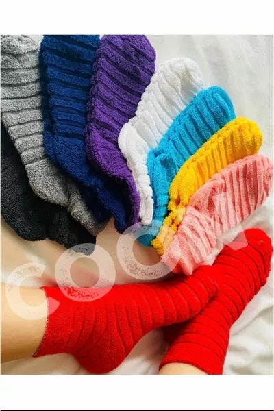 ميديا نسائية جوارب تيري وينتر جوارب 4 أزواج من جوارب ميديا