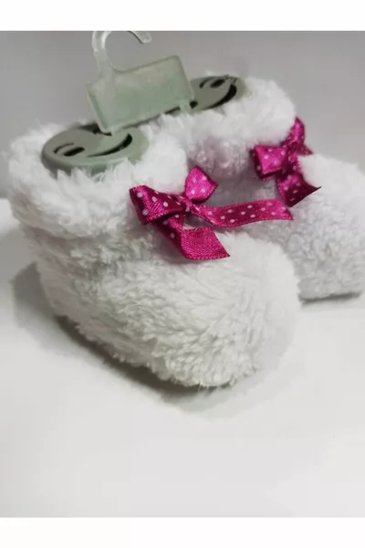 Stivaletti per neonati in peluche, interni ed esterni e in peluche e tinta unita