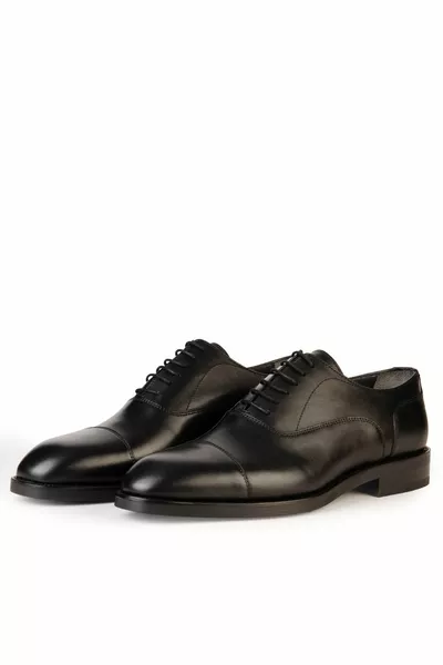 تاكوبا ميكرولايت سول جلد طبيعي أحذية رجالية كلاسيكية ، أحذية أكسفورد كلاسيك ، دانتيل متابعة كلاسيكية