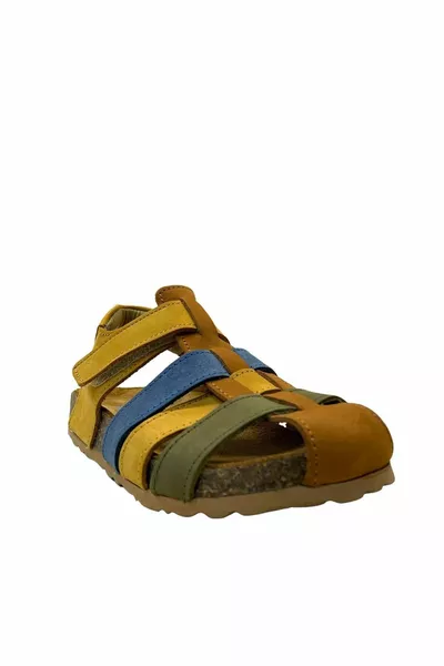  Anatomical % Genuine Leather Boys Colorful Nubuck Sandals