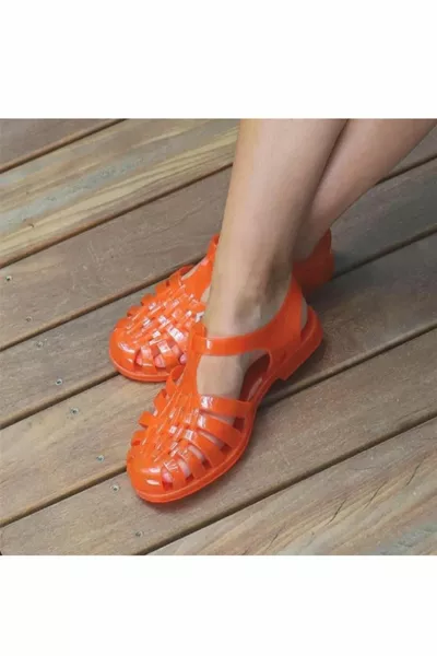 Mutter Kind Sandalen orange - Flamme