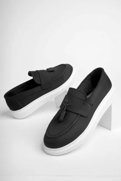 Black Suede Waitress Kids Shoes