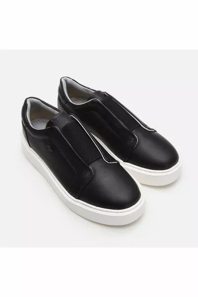 Genuine Leather Black Men's Casual Shoes