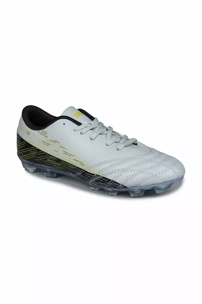  Gris - Noir Chaussures de football sur gazon