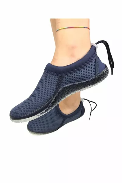 Navy Blue White Non-Slip Sole Sea Surfing And Rafting Shoes