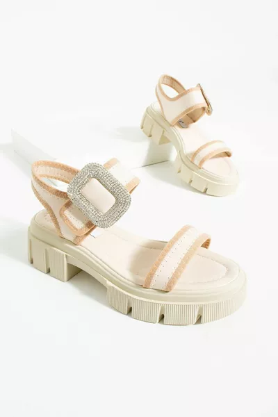 Meena Women's Beige Sandals