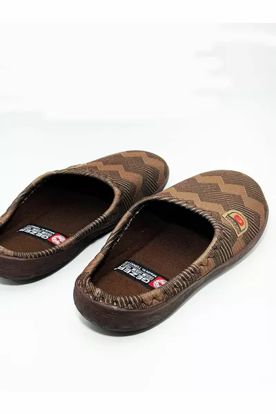 Erkek Kışlık Yıkanabilir Çeyiz/Bohça Renkli Desenli Ev Terliği