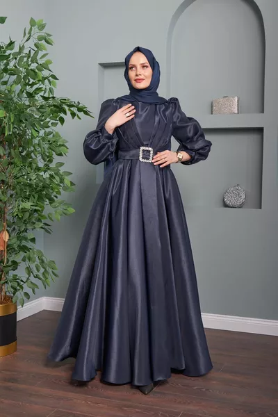 Вечернее платье Aysun - темно-синий