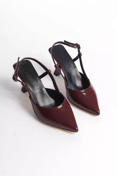 كعب نسائي مفتوح الظهر مشبك الموسم الجديد كعب 8 سم