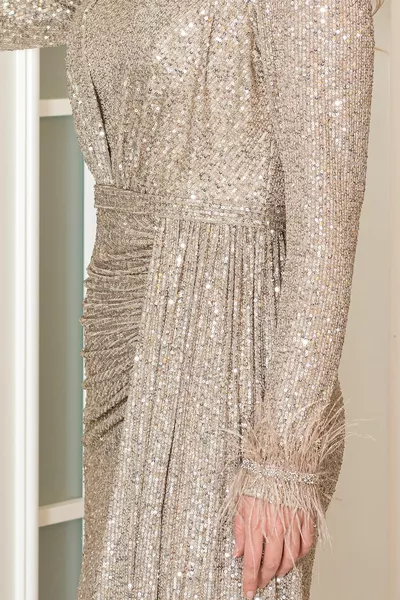 Zuhal Plus Size Hijab Evening Dresses