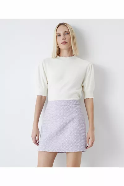 Tweed mini skirt