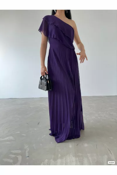 НОВАЯ МОДЕЛЬ ПЛИССИРОВАННОГО ШИФОНОВОГО ВЕЧЕРНЕГО ПЛАТЬЯ НА ПОДКЛАДКЕ И ВЫПУСКНОГО ПЛАТЬЯ  