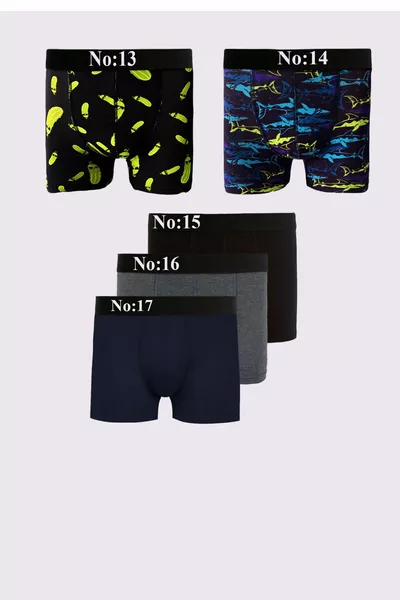 5 قطع موديلات بوكسر بريميوم للرجال - اختر الموديل الذي تريده ٪ قطن