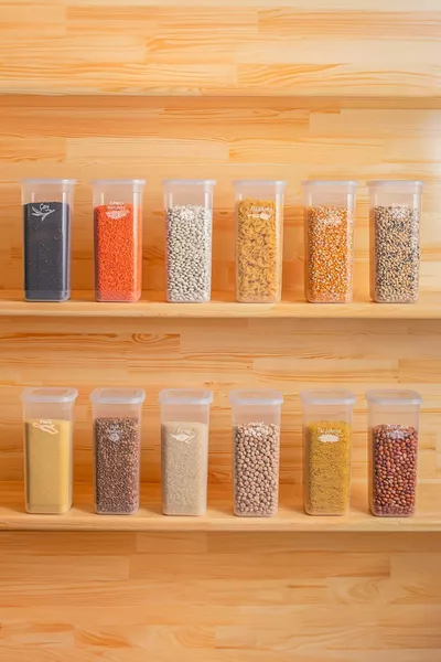 Set de  boîtes de conservation pour légumineuses , carré, transparent,  ml