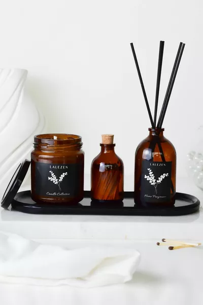 Lange Zwarte Standaard JAPANSE KERSENBLOESSEM GEUR & KAARS & WEDERSET