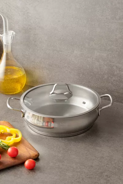 Optima Bergama Inductiebodem Stalen Lage Pan  cm