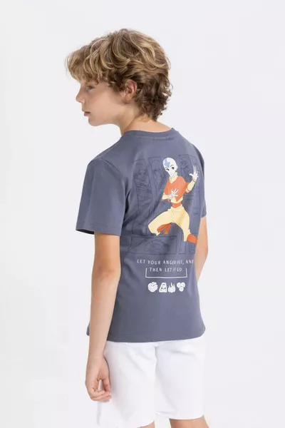 تيشيرت قصير الأكمام بياقة دائرية للأطفال الصبيان من أفاتار: آخر متحكم في الهواء HS