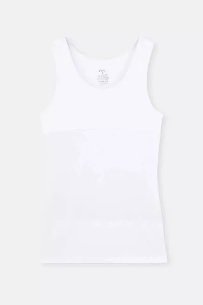 قميص ضاغط أبيض للرجال