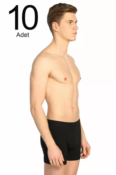 Мъжки черни боксерки с ликра, пакет от  бр. 