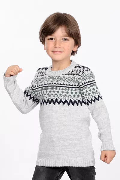 Boys' Regular Fit Knit Sweater