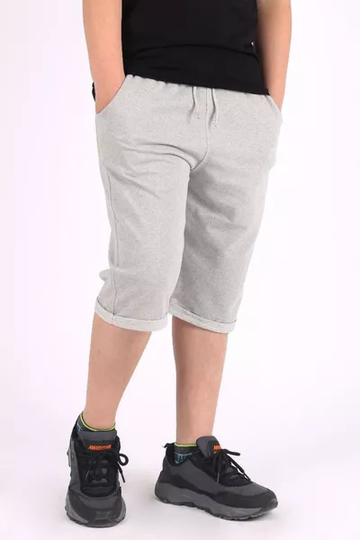 Boys' Basic Double Cuff Pocket Shorts Capri