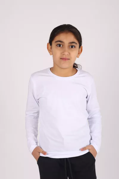 Обикновено унисекс (момиче-момче) памучно базово боди с дълъг ръкав