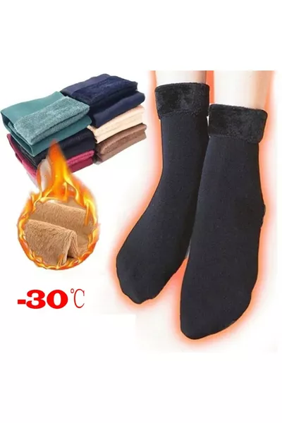 3 Paia di Calze Termiche Invernali Multicolore da Donna