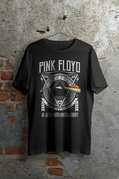 Футболка унисекс Pink Floyd Dark Side Europe с принтом оверсайз