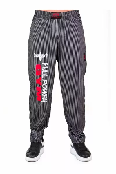 بدلة رياضية جم ألايت رمادي غامق مخطط