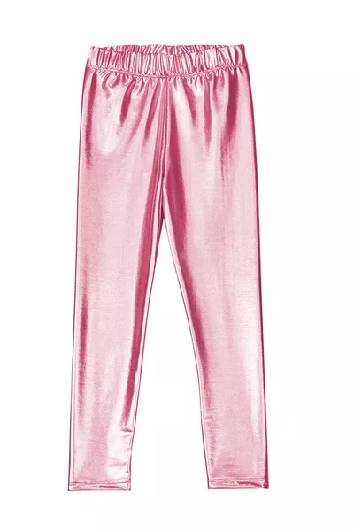 Mädchen Metallisch Glänzende Leggings