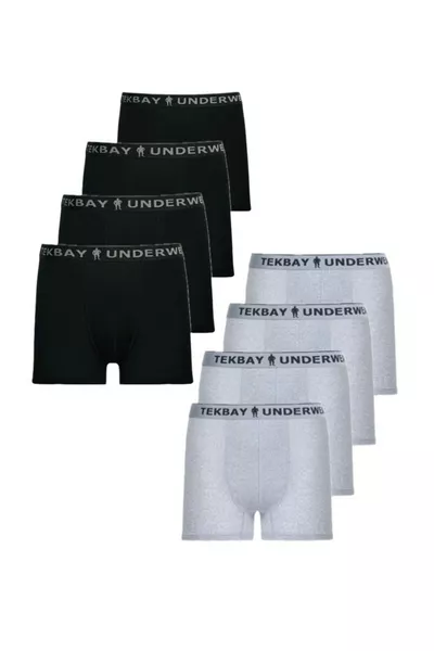 بوكسر رجالي من الليكرا، حزمة اقتصادية 8 قطع