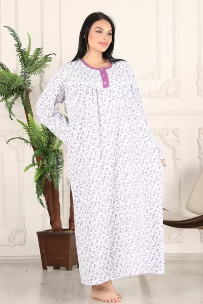 قميص صلاة طويل من الأم، من الرقبة إلى الكاحل،  سم، مقاس كبير ومريح