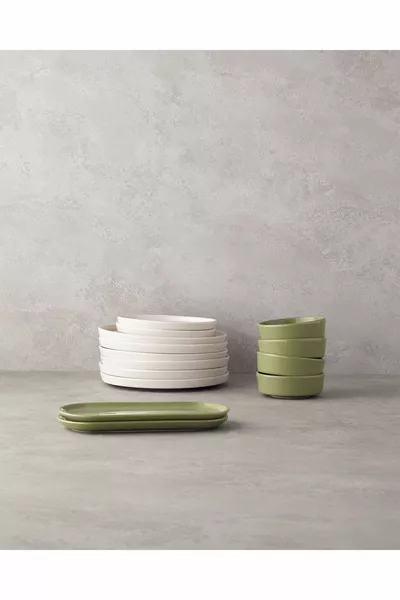 Fiesta Seramik Kahvaltı Takımı  Parça 6 Kişilik Yeşil