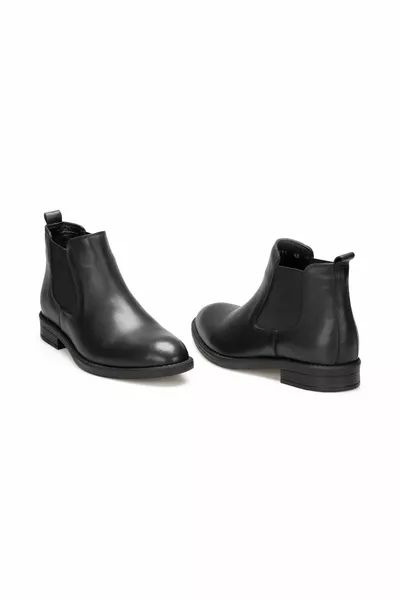 الرجال جلد طبيعي أسود دانتيل دافئ اصطف خفيفة الوزن إيفا وحيد تشيلسي الأحذية