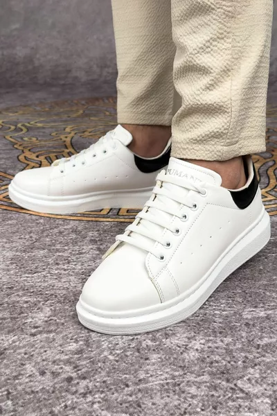 أبيض ماكوين ستايل سنيكرز سنيكرز كاجوال 