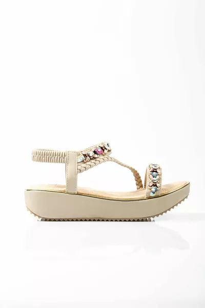 -3 Бежевые женские сандалии