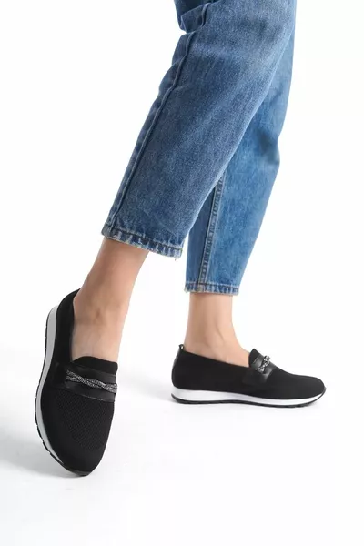 المرأة كريستال ستون مفصلة مثقبة عارضة وحيد أحذية عارضة