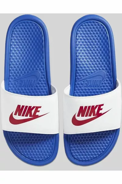 Futura Benassi Slide Сине-бело-красные унисекс Сине-белые тапочки Один ремешок