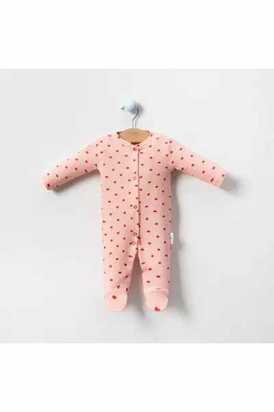 Набор комбинезонов из хлопка с узором в виде сердца из 2 и 3 предметов