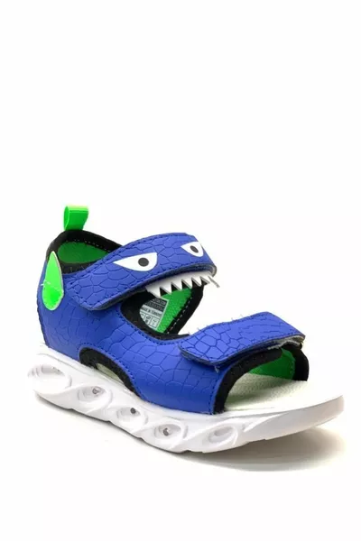  صندل ساكس أزرق فاتح خفيف الوزن للأولاد
