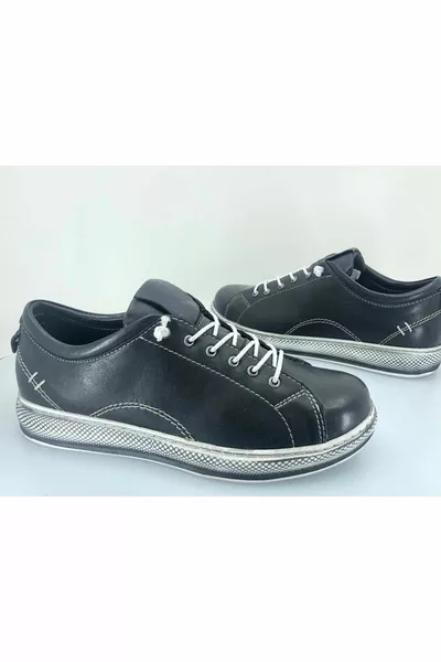 Footman % натуральная кожа женские кроссовки унисекс кроссовки черный