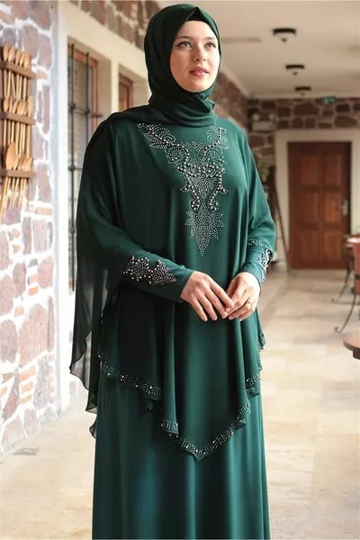 Gulbin - Evening Dresses - Emerald - 