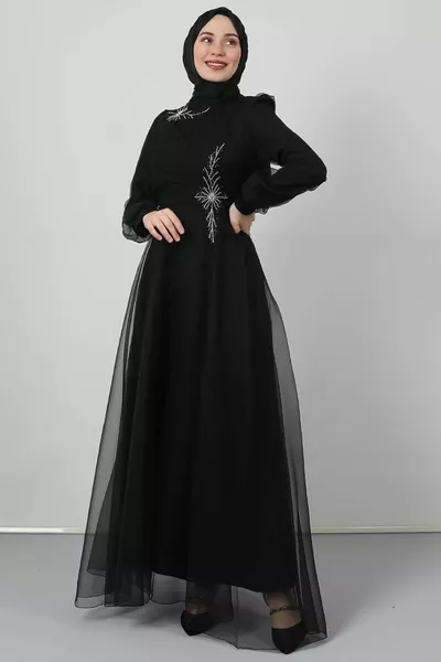 Hijab Evening Dress Black