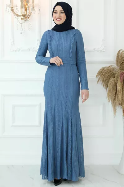 بيلين مساء اللباس النيلي