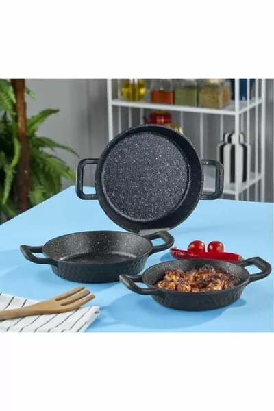 Ensemble d’étagères couronne Granite Cast 3 Triton Noir