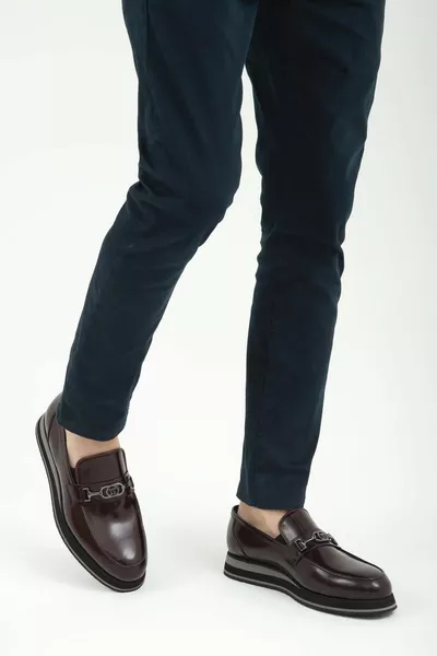 حذاء لوفر جلد طبيعي للرجال   Erk Ayk /