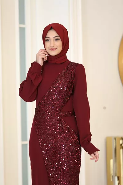 Вечернее платье в хиджабе